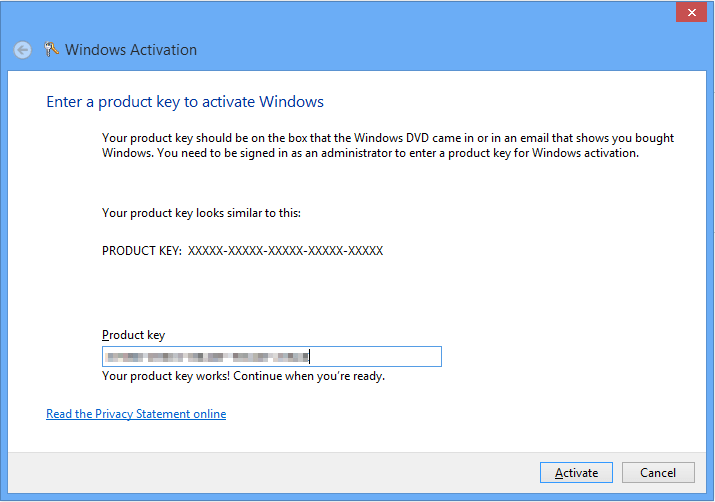 windows 10 activation product key